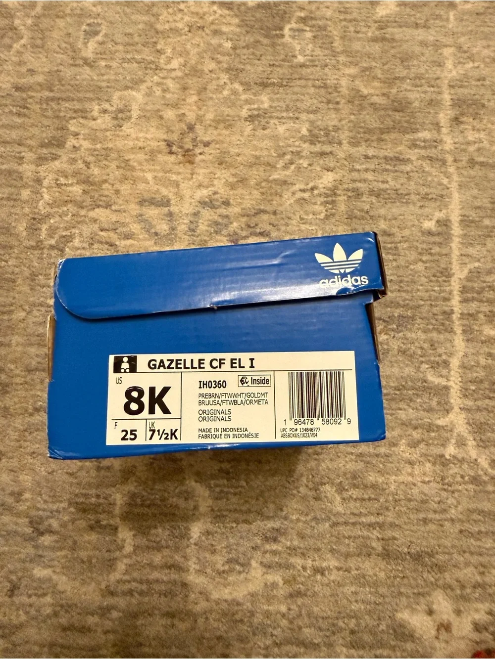 Adidas Gazelle Toddler Brown Suede Sneakers